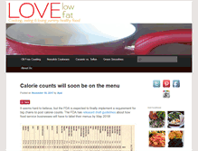 Tablet Screenshot of lovelowfat.com